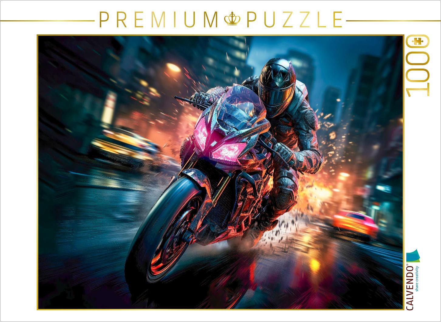 CALVENDO Puzzle CALVENDO Puzzle Motorräder, 1000 Teile Lege-Größe 64x48cm Foto-Puzzle, 1000 Puzzleteile