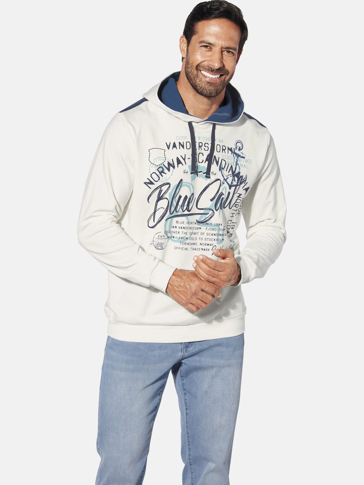 Jan Vanderstorm Kapuzensweatshirt PERKAN mit Kapuze günstig online kaufen