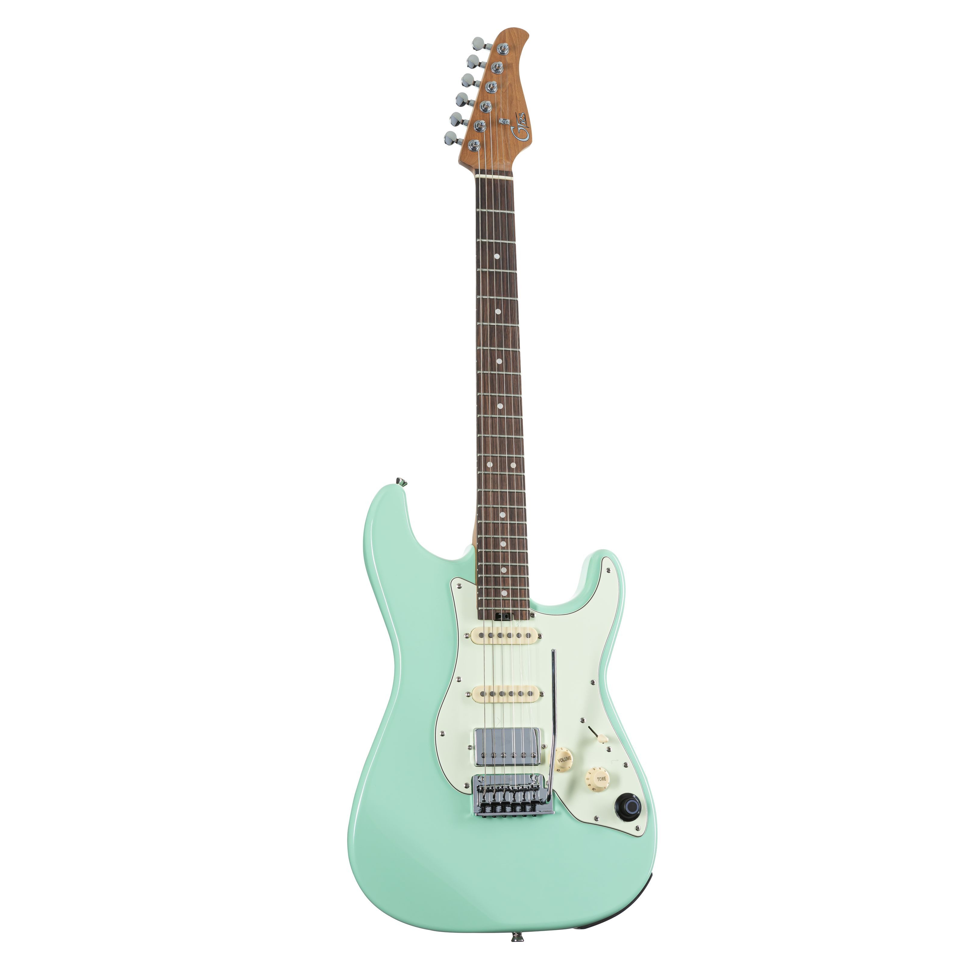 Mooer Audio E-Gitarre, E-Gitarren, ST-Modelle, GTRS Standard 800 Intelligent Guitar Surf Green - E-Gitarre