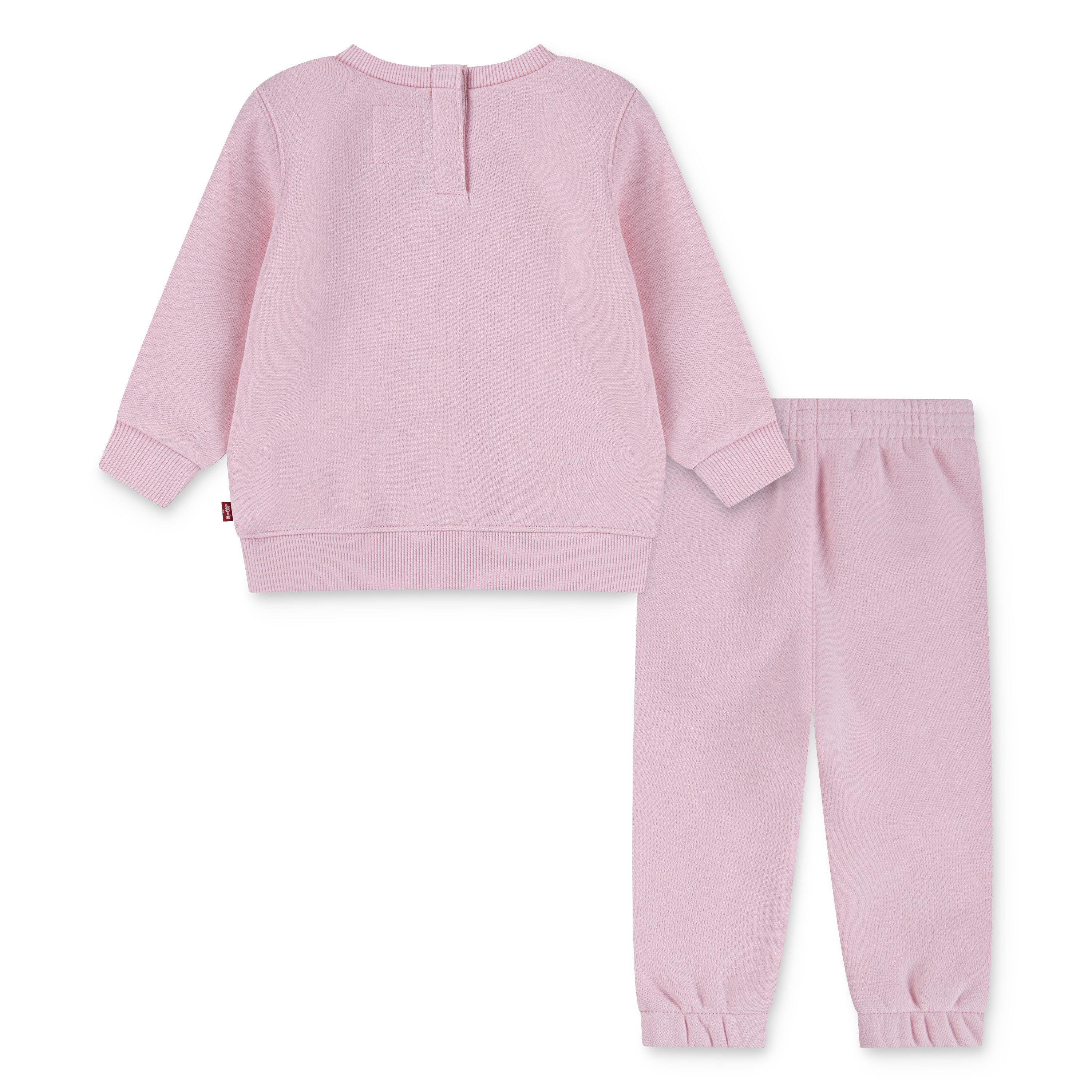 Levi's® Kids Neugeborenen-Geschenkset LVN HOODIE,JOGGER SET (Set, 2-tlg) mit kleiner Label-Applikation- Stickerei