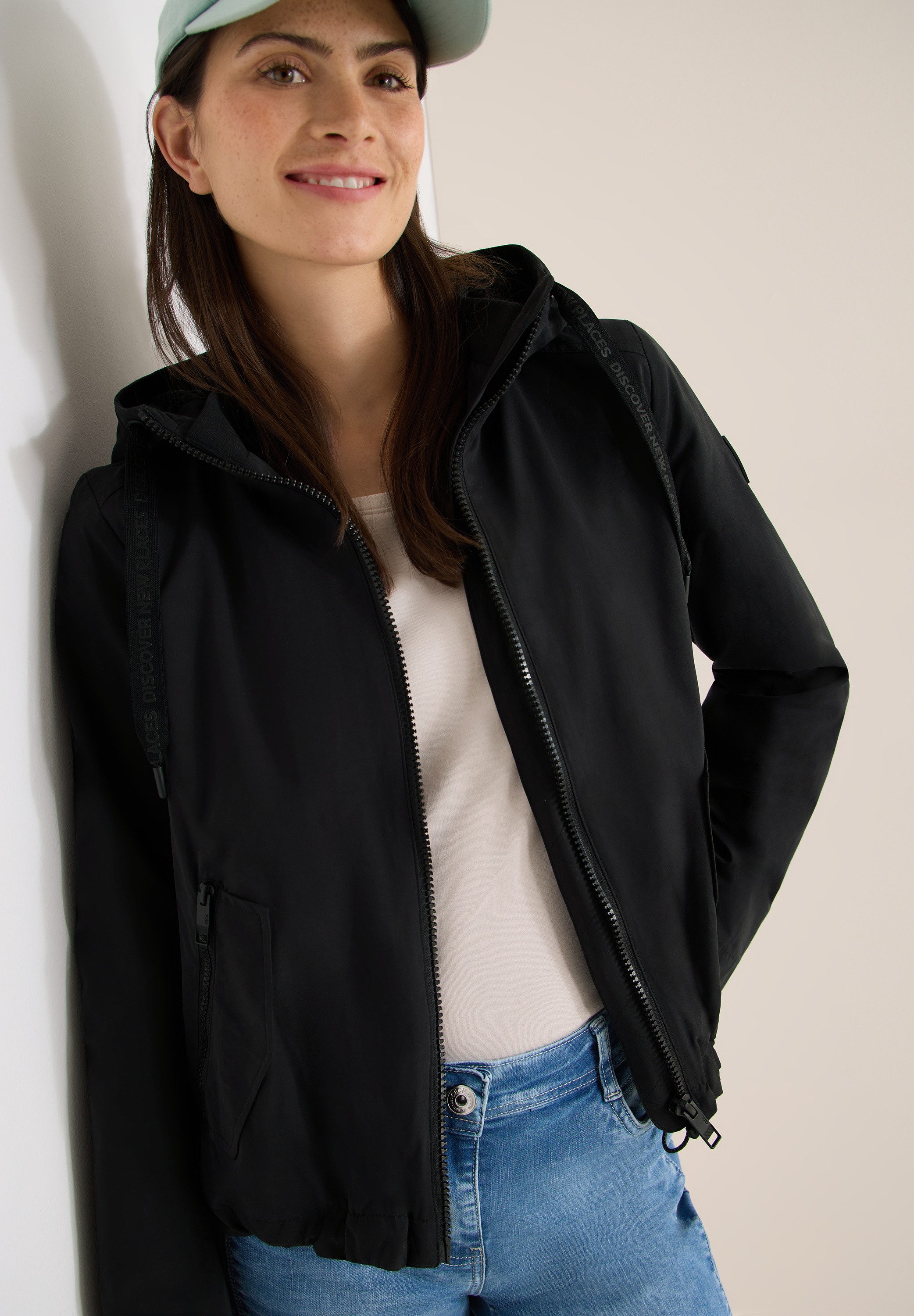 CECIL Kurzjacke im Hoodie-Style