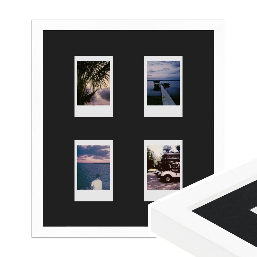 WANDStyle Bilderrahmen H950, für 4 Bilder, im Instax Mini Format, Weiß
