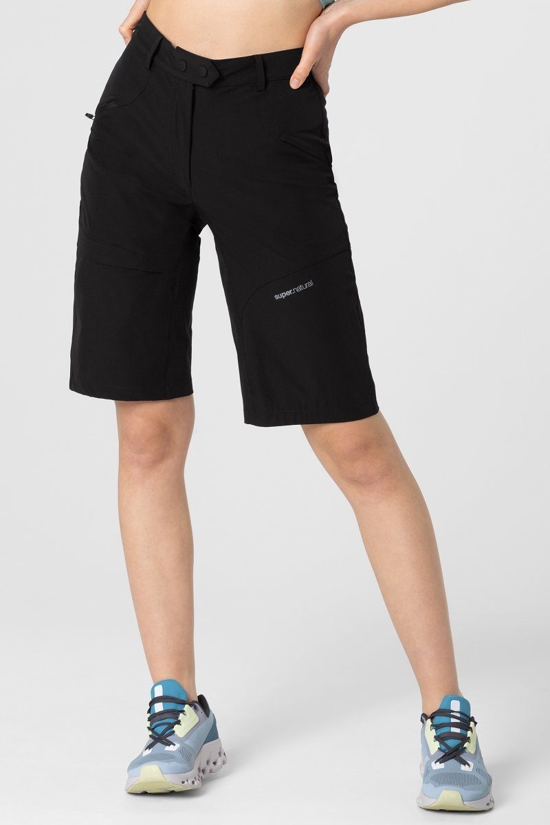 Shorts W SUPER.NATURAL HIKE Short Merino-Materialmix Merino AND BIKE SHORTS vielseitiger