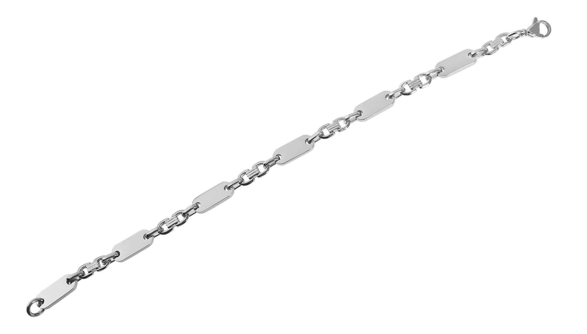 AKZENT Edelstahlarmband Elvin "Elvin" Edelstahl Platten-Armband, günstig online kaufen