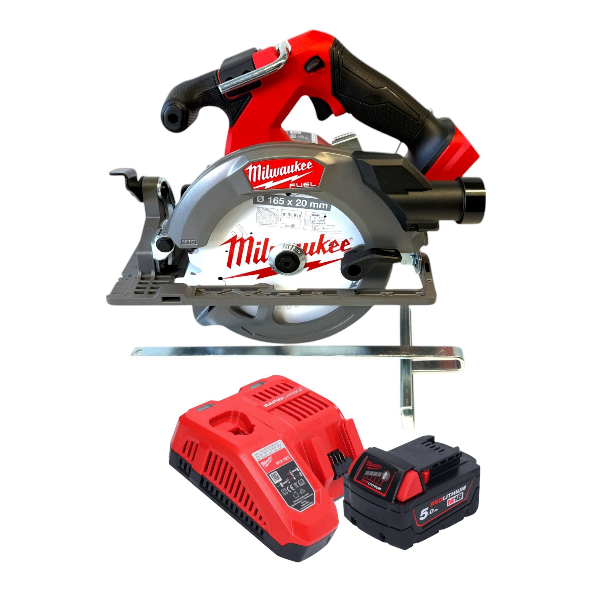 Milwaukee Akku-Handkreissäge M18 FCS552-501 18 V 165 mm Brushless + 1x Akku 5,0 Ah + Ladegerät