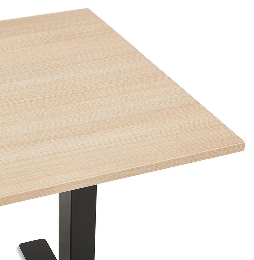 Laptoptisch Helles SHIRIN Schreibtisch Holz (Braun) DESIGN KADIMA PC-Tisch Büro Schreibtisch