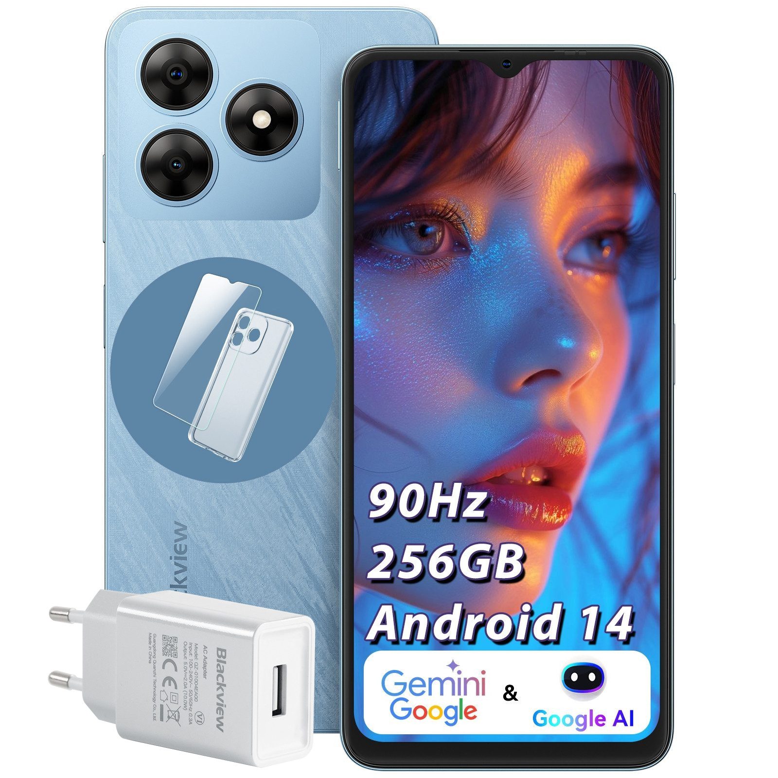 Wave8 incl. 10W USB-Ladegerät AI Smartphone