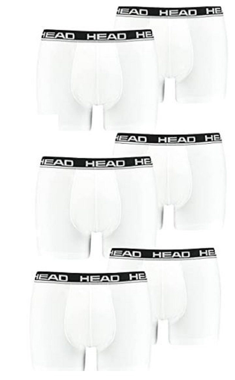Head Boxershorts HEAD Herren Boxer Short Underwear Basic Pant Shorts Retro  Unterwäsche Unterhose Farbe weiss Set Angebot (Set, 4-St)