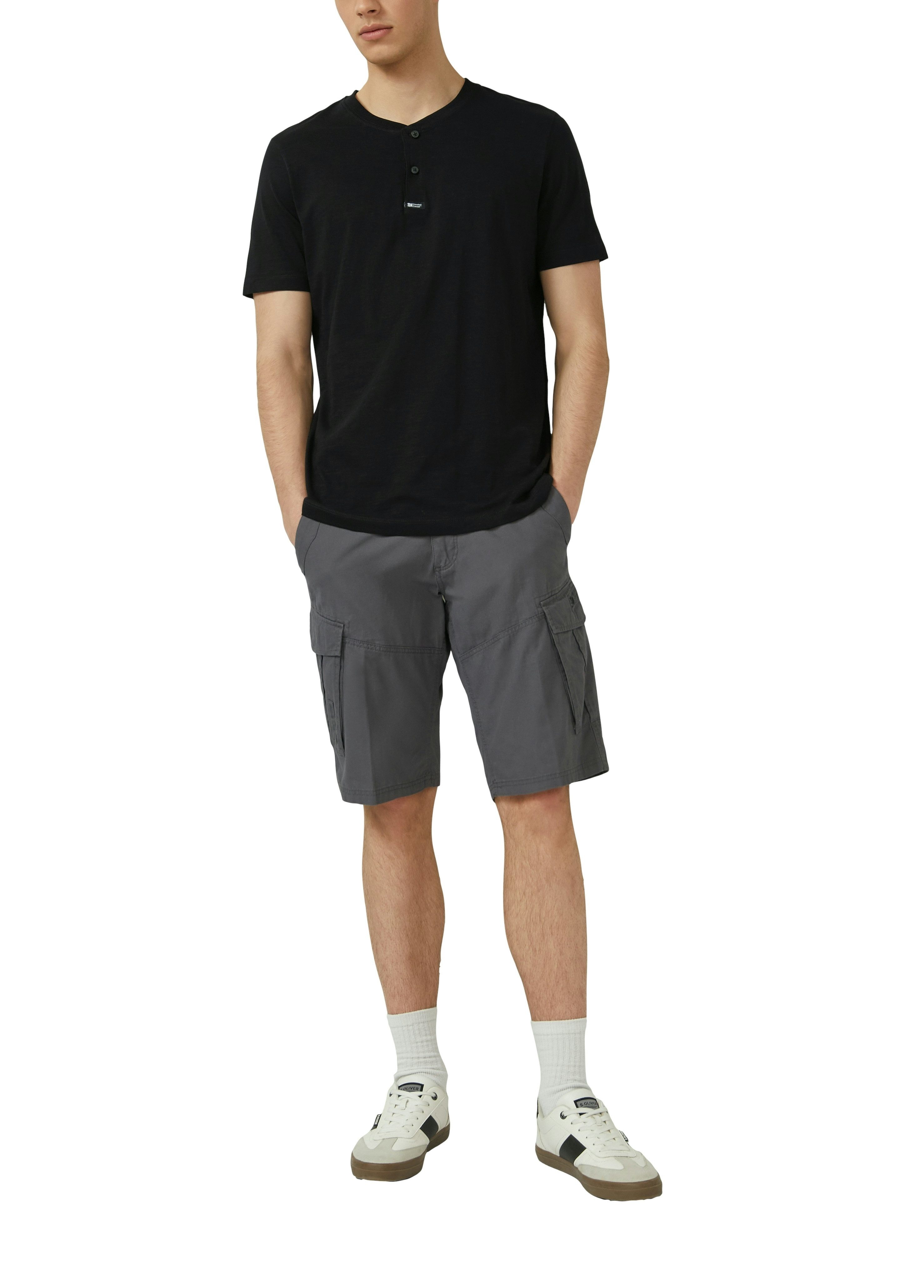 s.Oliver T-Shirt mit Henley Kragen – Bild 3 von 4