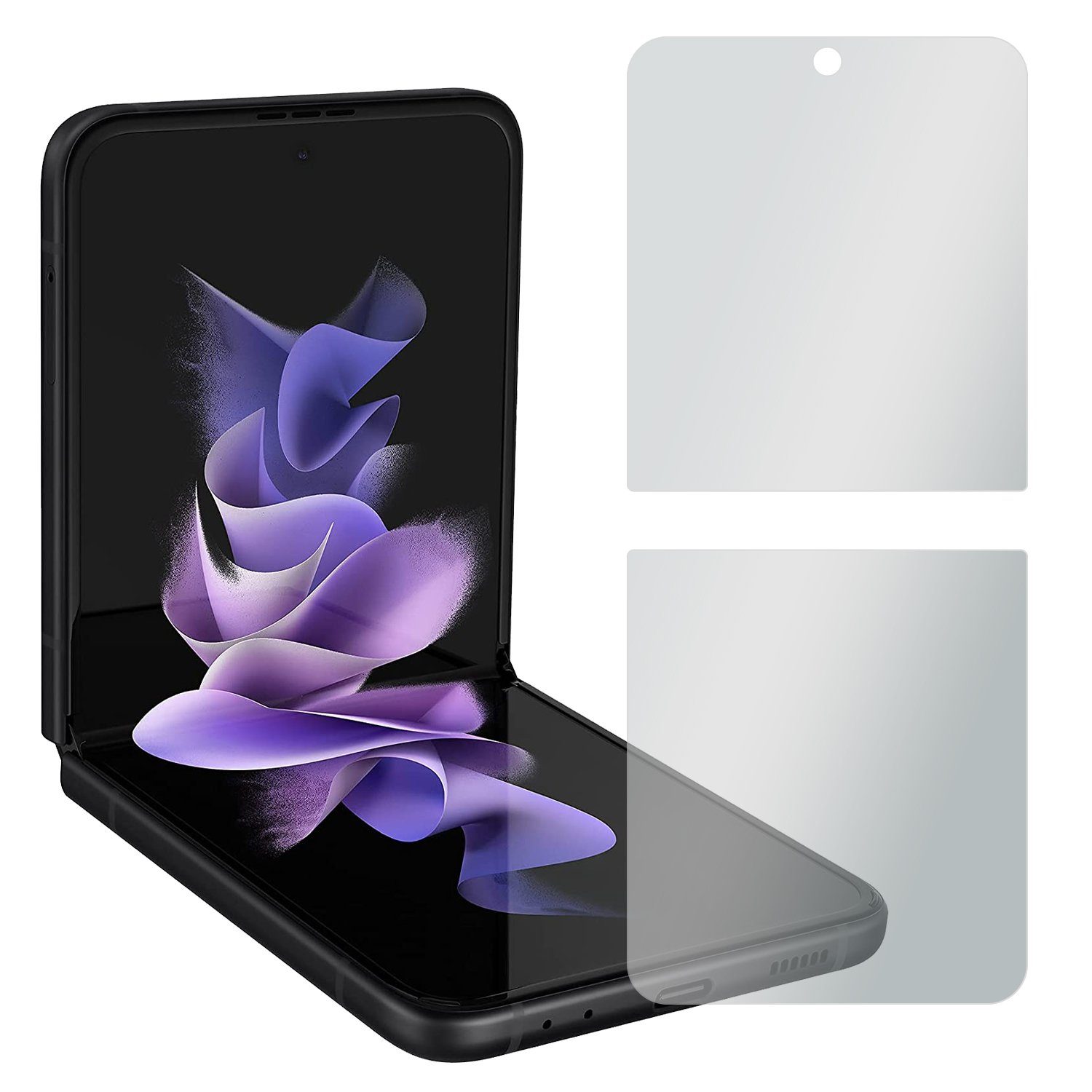 SLABO Schutzfolie 4 x Displayschutzfolie No Reflexion, Samsung Galaxy Z Flip3 5G