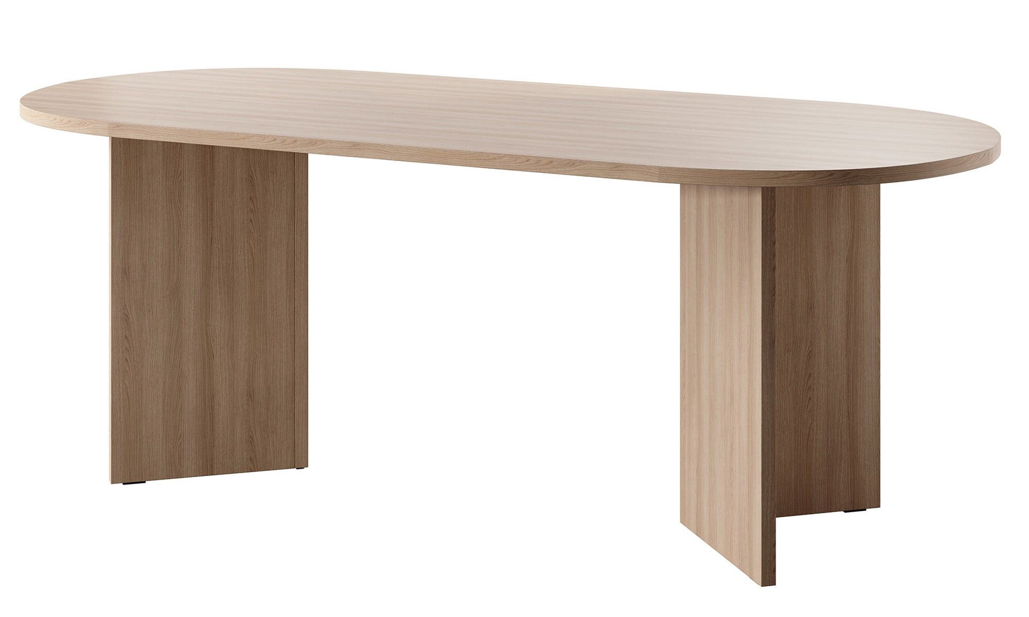 Selsey Esstisch OVO, oval, V-förmige Beine, feste Tischplatte, 204x90x75 cm