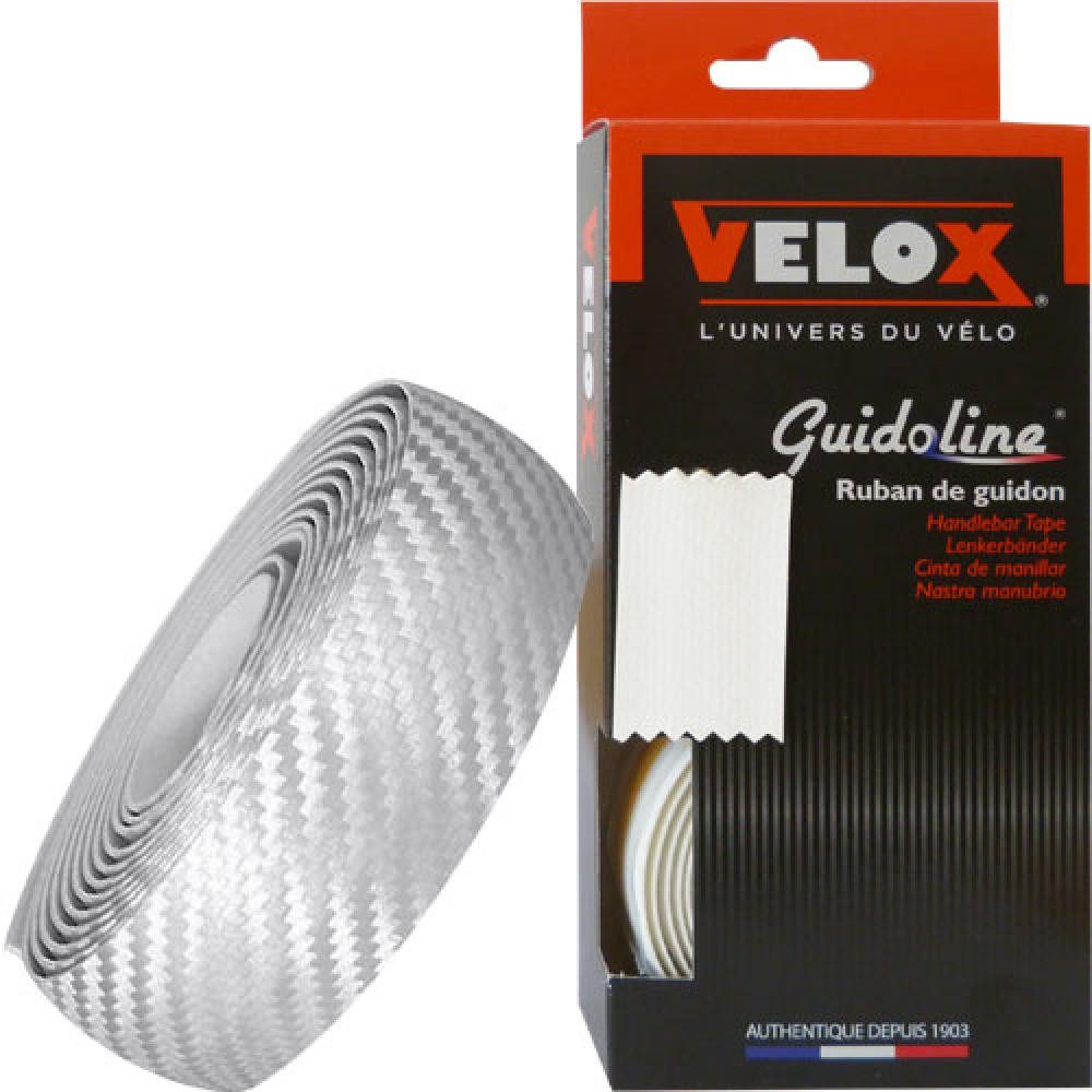 Velox Fahrradlenker Velox Lenkerband Carbon, Karton mit Stopfen, weiß, Velox, KIT675001