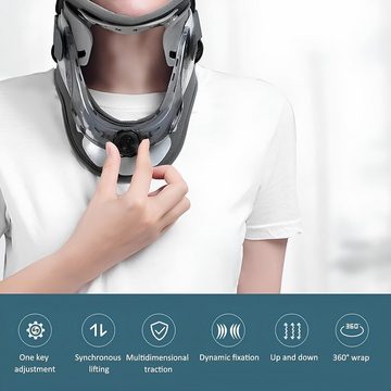 COOL-i ® Nackenstütze, Verstellbares Zervikales Traktionsgerät zur Schmerzlinderung