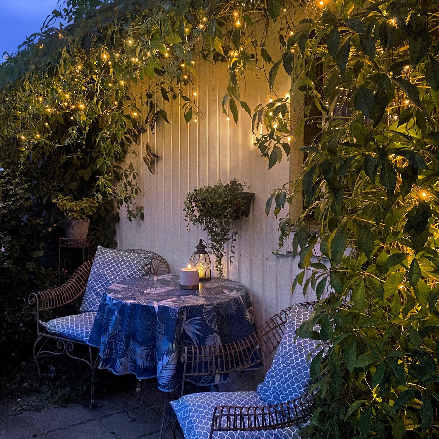 MARELIDA LED-Lichtervorhang Eisregen Lichterkette 960 bernstein LED 23,9m I günstig online kaufen