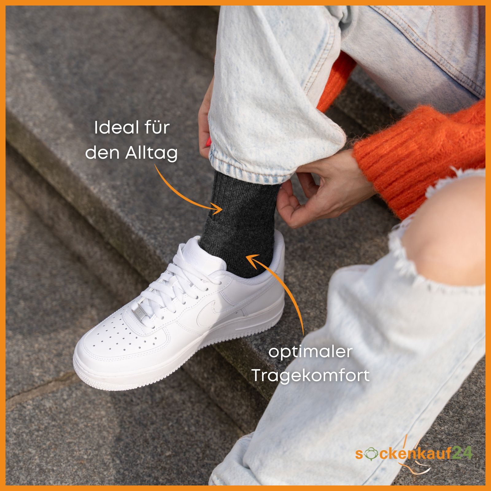 sockenkauf24 Tennissocken 10 Paar Damen & Herren Sportsocken atmungsaktiv Arbeitssocken Baumwolle
