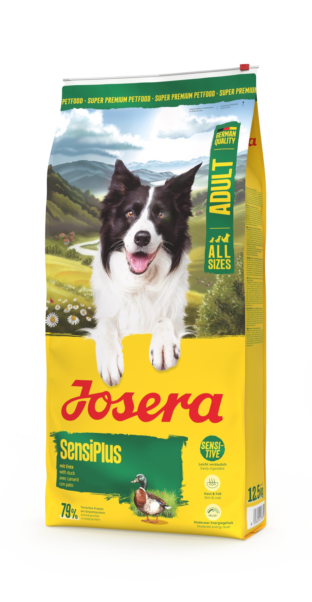 Josera SensiPlus 12,5kg, Trockenfutter für: Hunde, Adult All Size, für ausgewachsene Hunde aller Größen