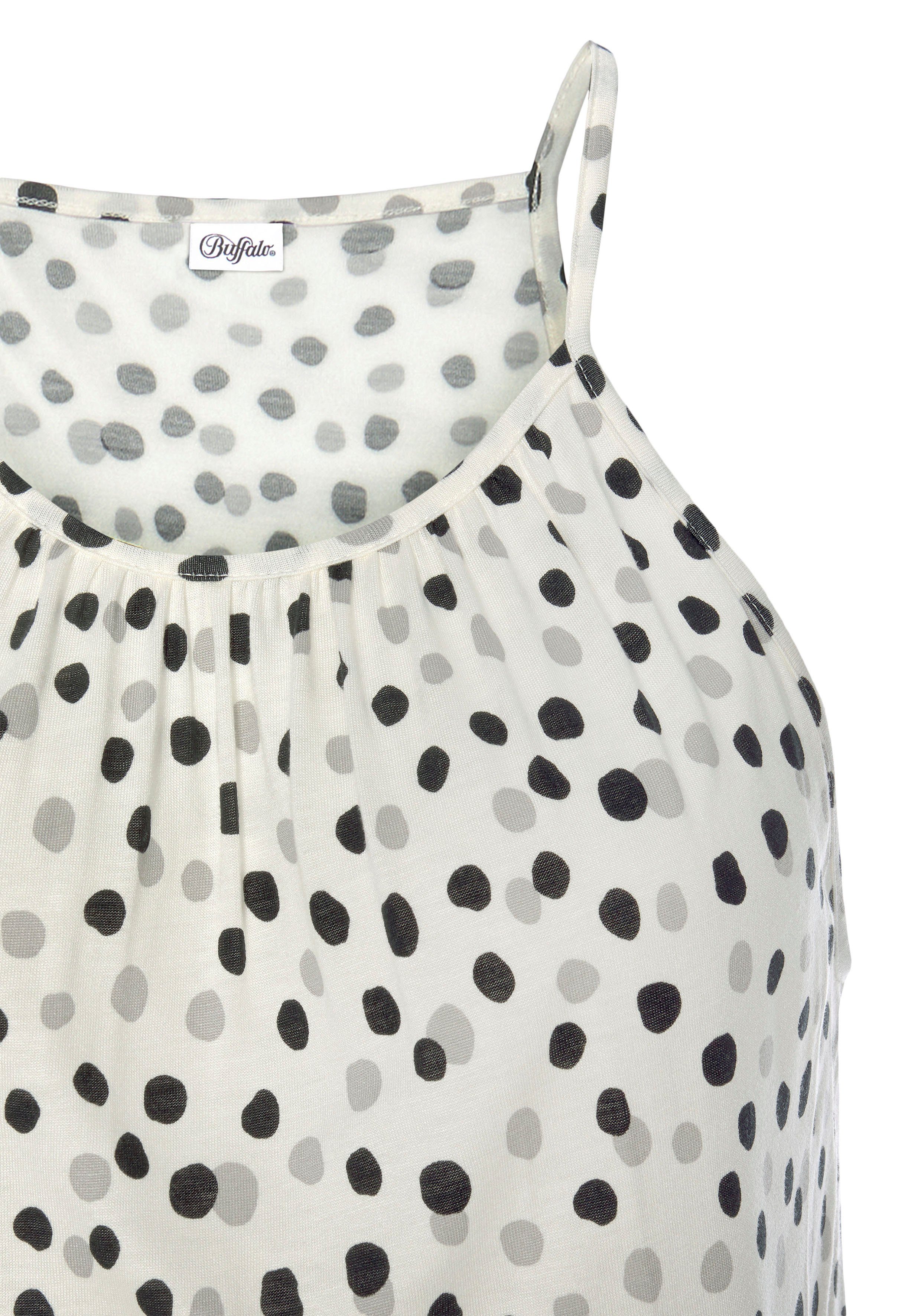 Buffalo Maxikleid mit Pünktchendruck fließendes Sommerkleid, elegantes Jerseykleid, Polkadot-Kleid – Bild 5 von 5