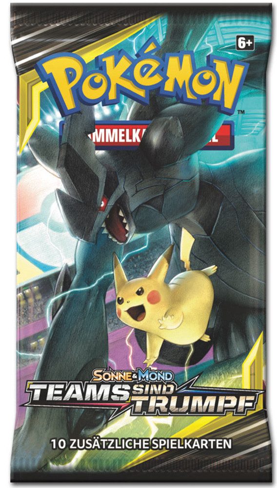 POKÉMON Sammelkarte Sonne & Mond Serie 9 - Teams sind Trumpf - 1 Booster - Deutsch