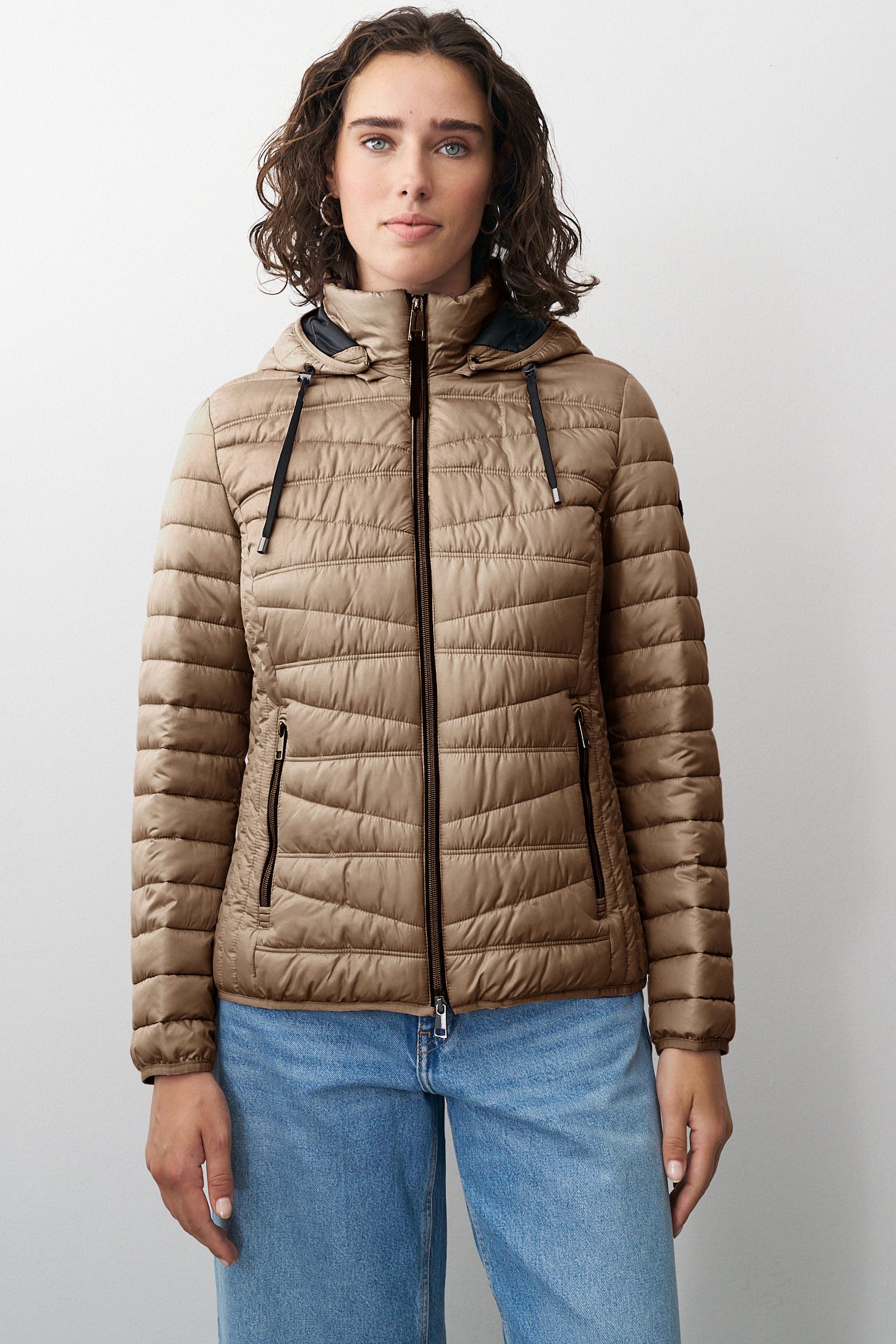 Barbara Lebek Steppjacke Übergangsjacke oder Herbstjacke mit abnehmbarer Ka günstig online kaufen