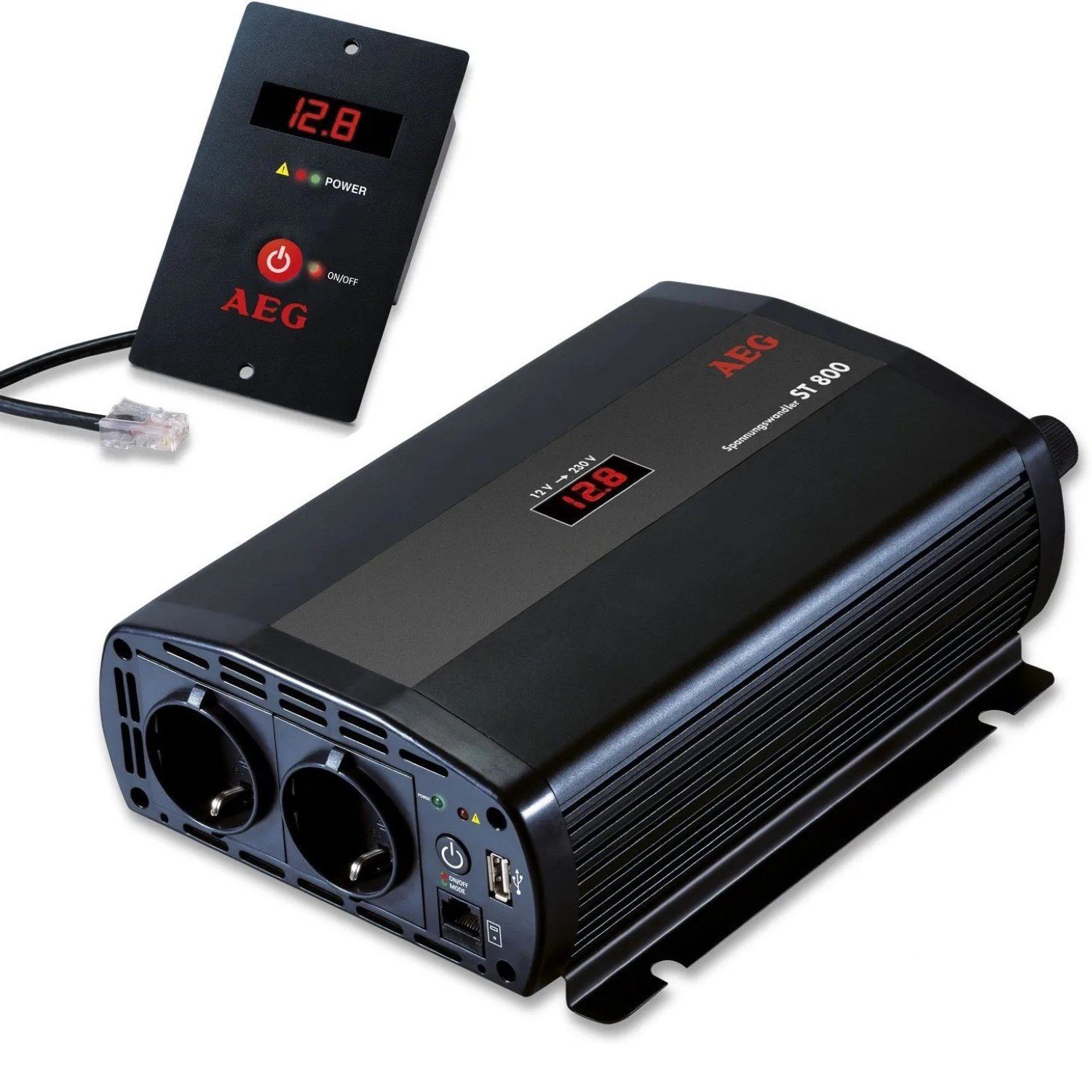 Gepäck-Halterung Spannungswandler ST-800 12V 800W