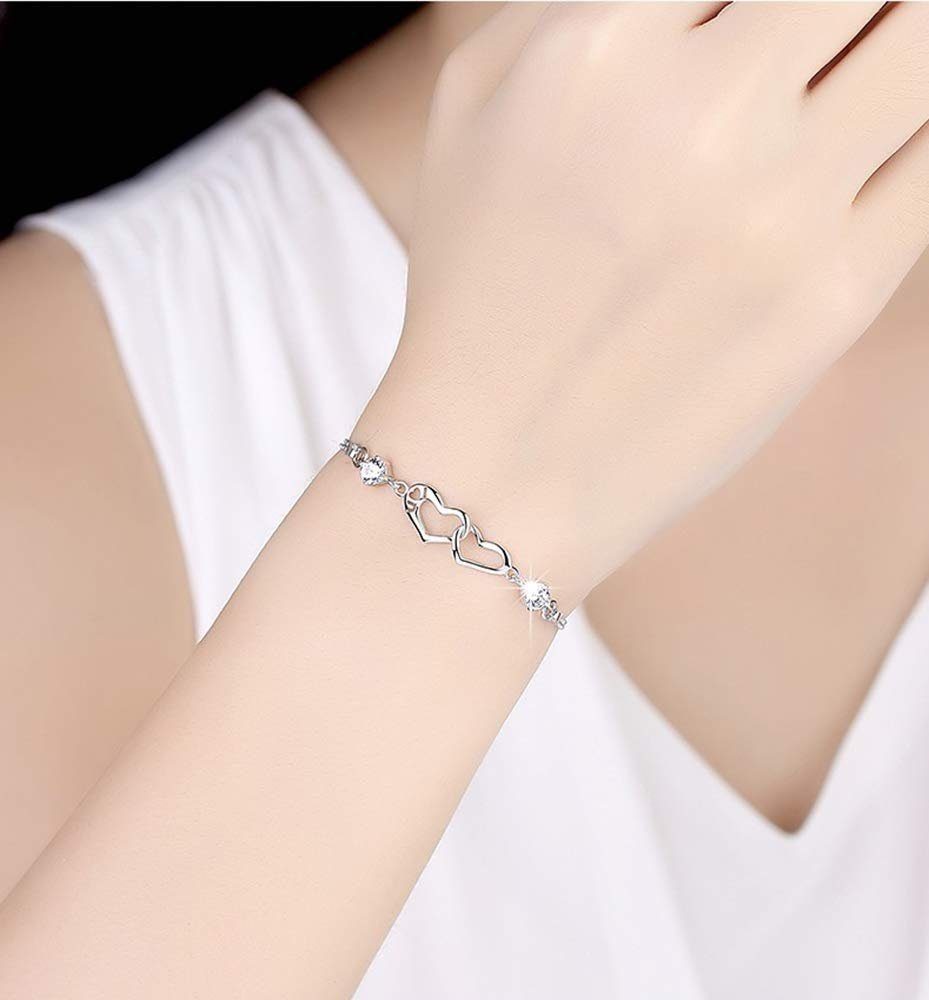 Für Damen LENBEST Silber Armbänder (1-tlg) Armband Armband Damen Armband verstellbare,
