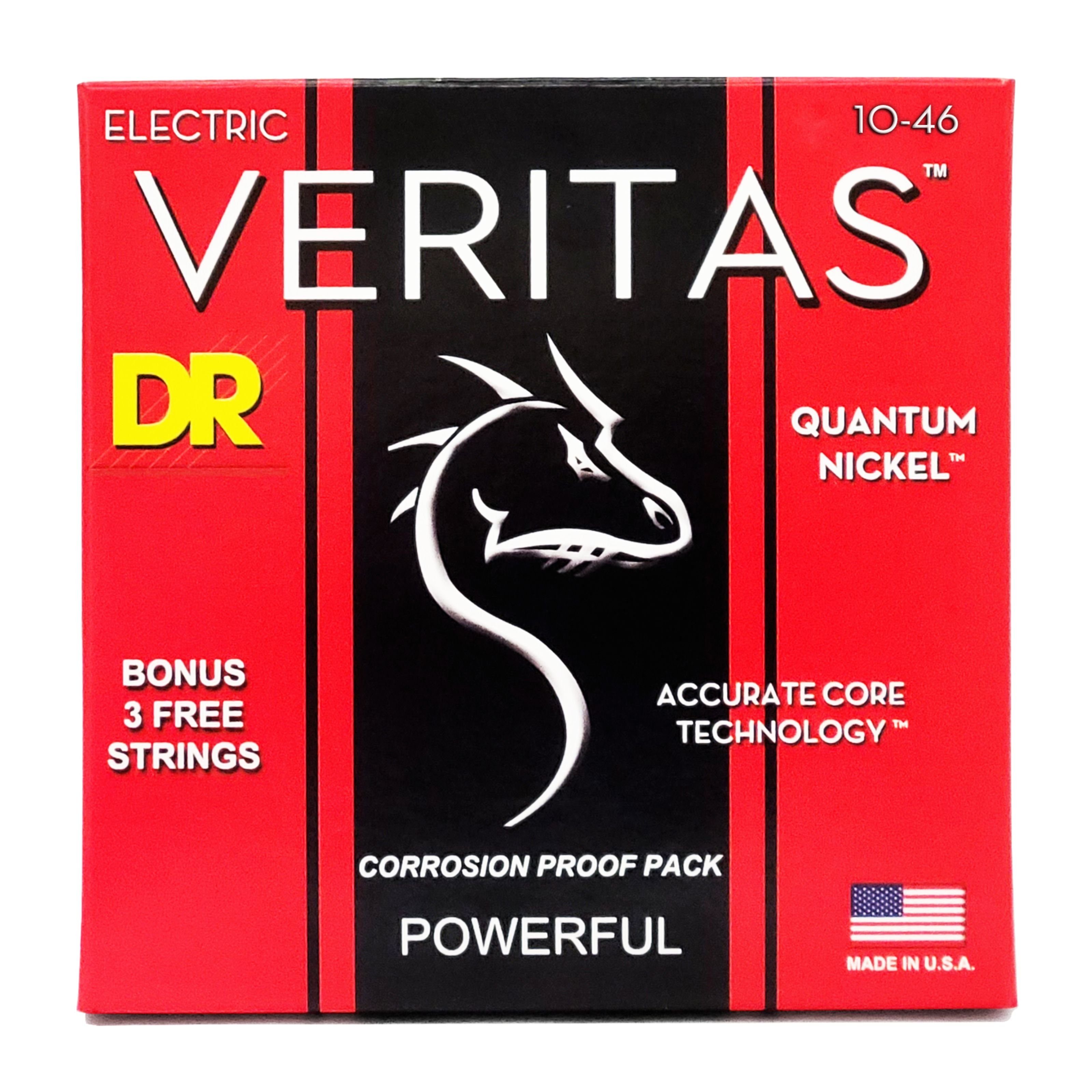 DR Saiten, VTE-10 Veritas Electric Guitar Strings 10-46 Medium -