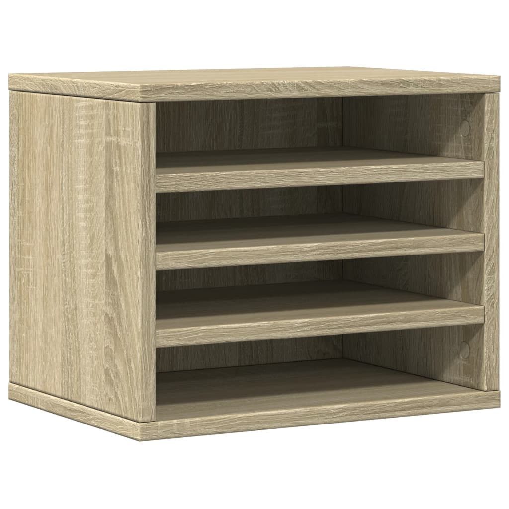 vidaXL Organizer Schreibtisch-Organizer Sonoma-Eiche 36x26x29,5 cm Holzwerkstoff