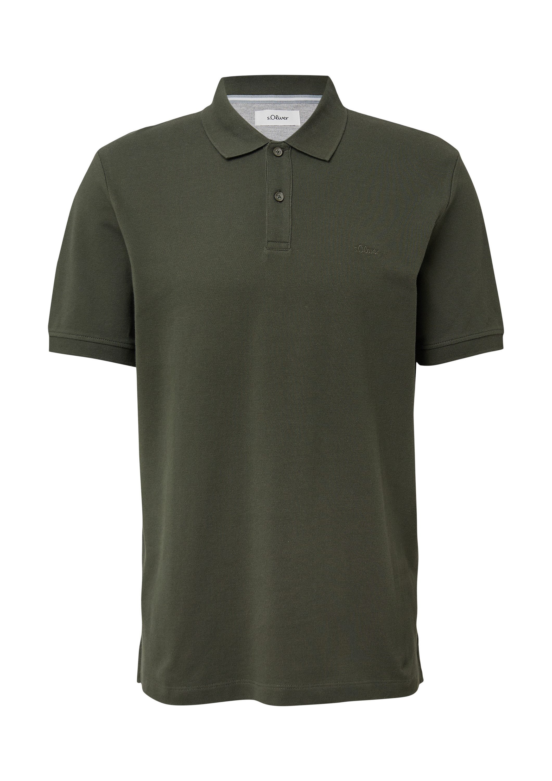 s.Oliver Kurzarmshirt Polo-Shirt Poloshirt aus Baumwollpiqué günstig online kaufen