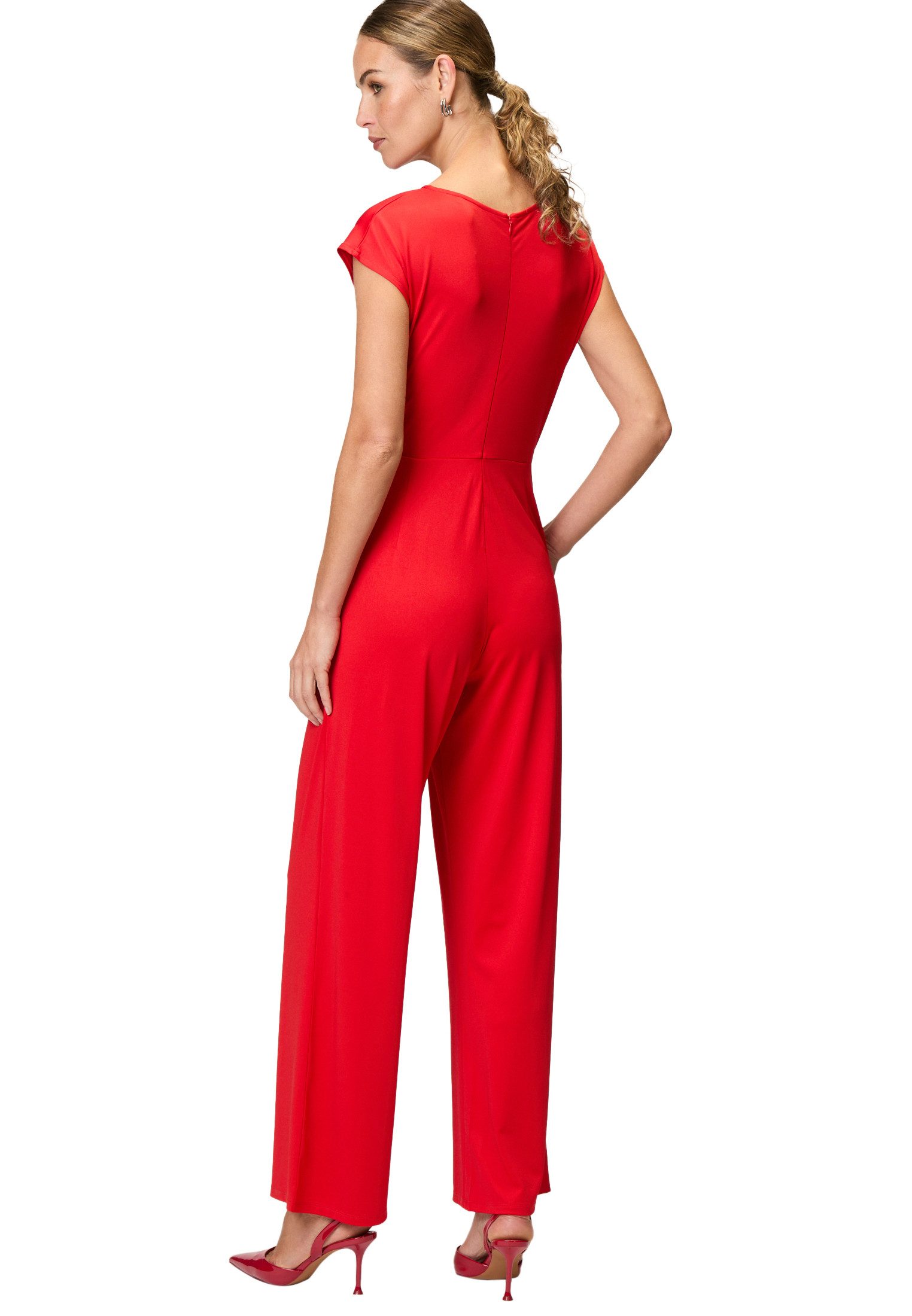 Zero Overall zero Jumpsuit mit Bindegürtel (1-tlg) drapiert /gerafft