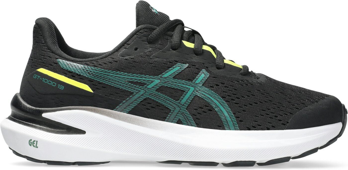 Asics GT-1000 13 GS BLACK/JASPER GREEN Laufschuh