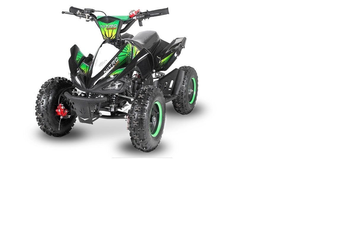 49cc Gang, Kinder Miniquad, Deluxe Dirt-Bike Quad 6" Python Nitro Kinderquad 1 Motors mini Automatikschaltung Orange ATV