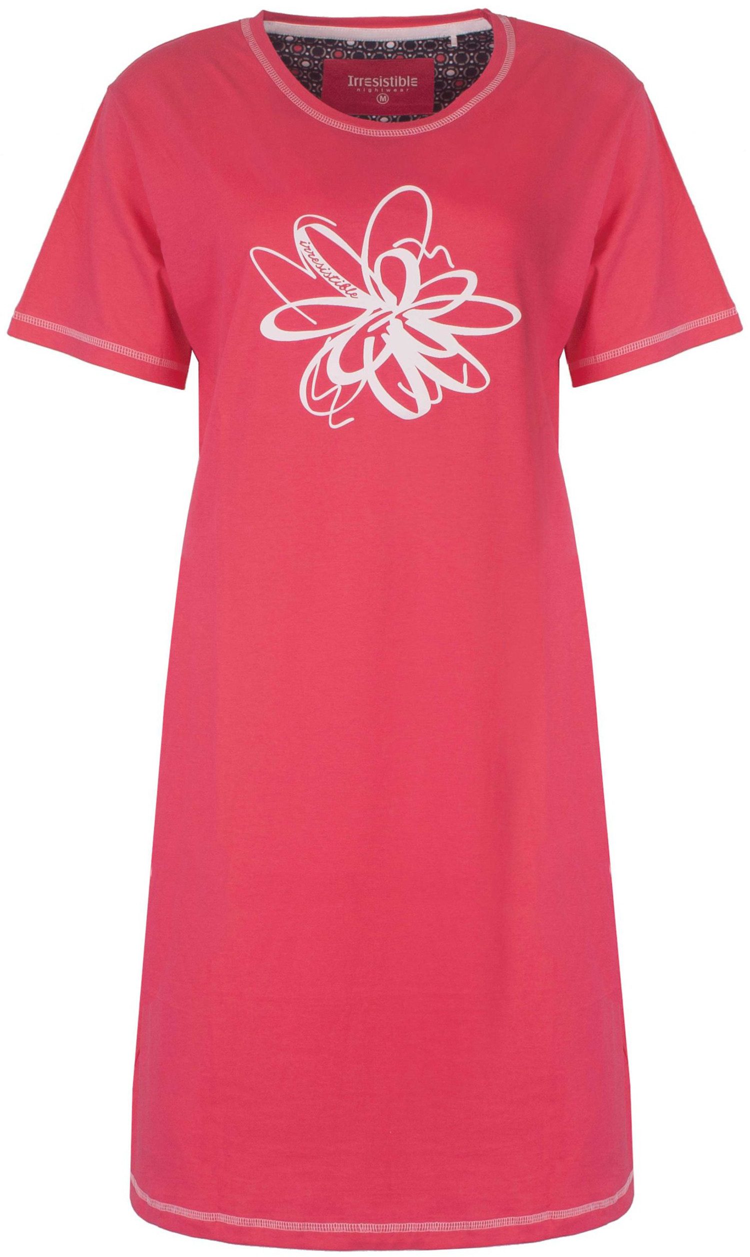 Irresistible Nachthemd Damen Schlafshirt mit kurzem Arm (1-tlg) Baumwolle günstig online kaufen