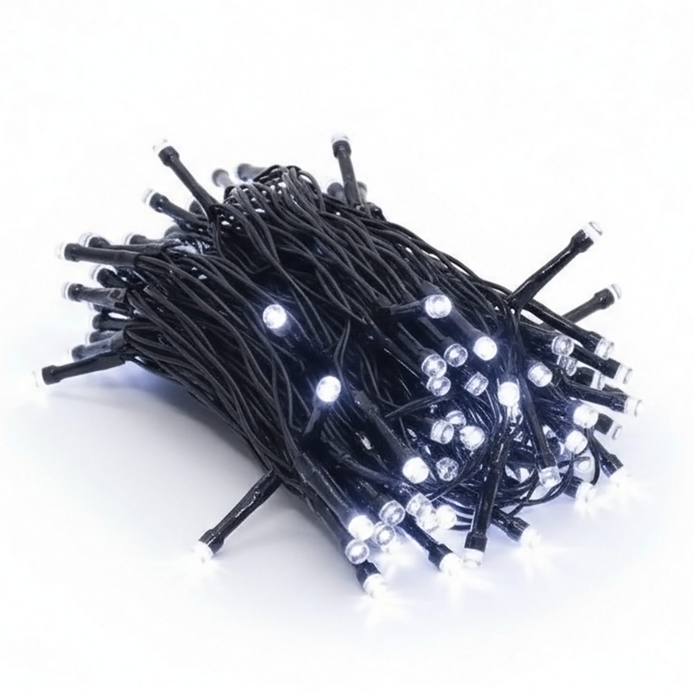 Spetebo LED-Lichterkette Außen Lichterkette kalt weiß mit Timer 96 LED, Gar günstig online kaufen