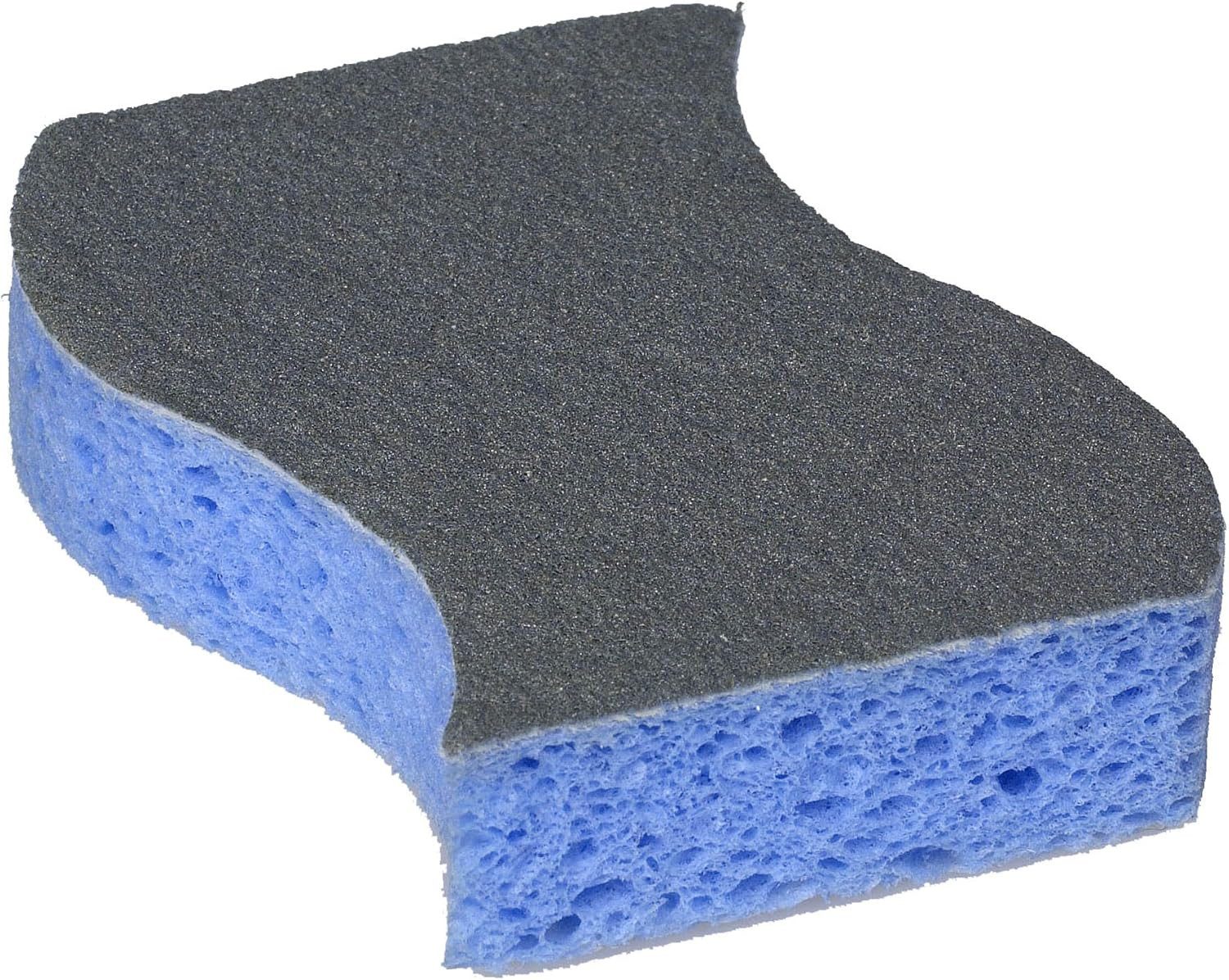 SPONTEX Scheuerschwamm Polish Edelstahl-Putz - Scheuerschwamm ideal für Edelstahltöpfe