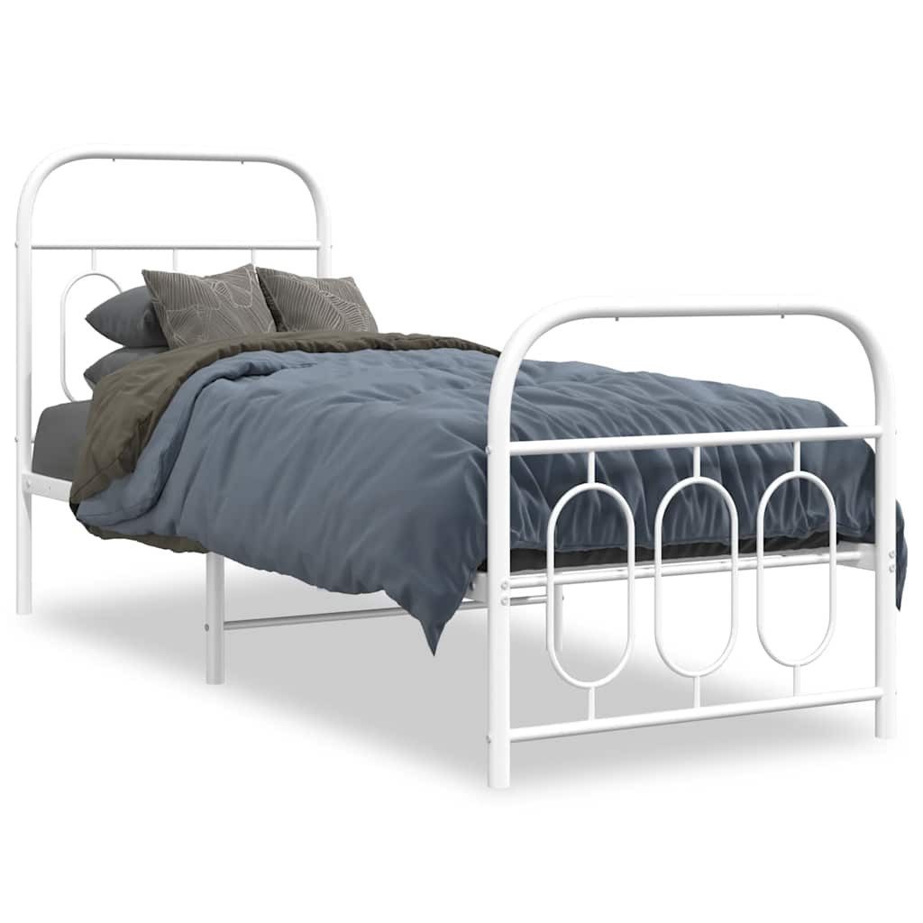 vidaXL Bett Bettgestell mit Kopf- und günstig online kaufen
