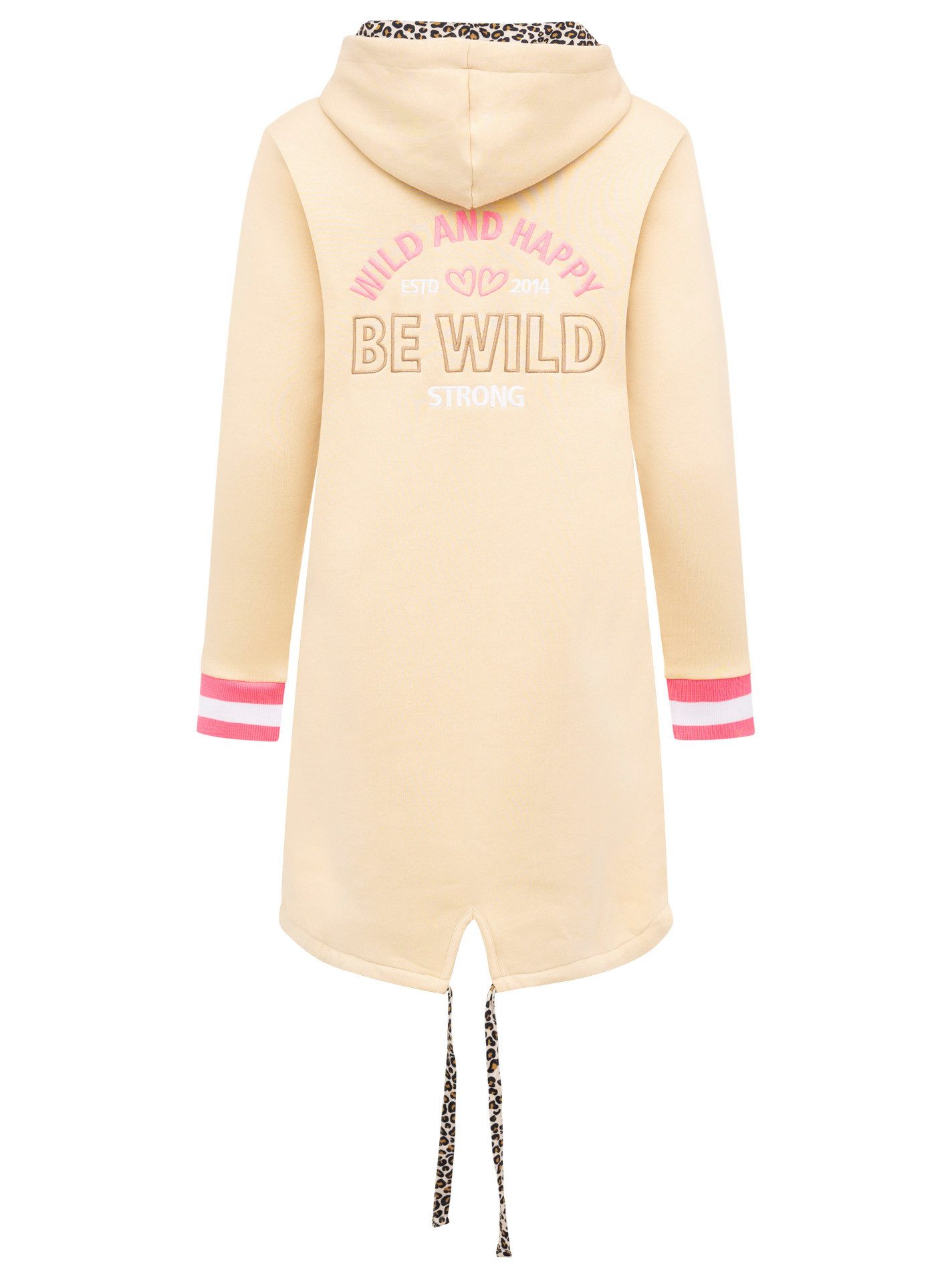 Zwillingsherz Kapuzensweatjacke Hoodiemantel "Wild and Happy" günstig online kaufen