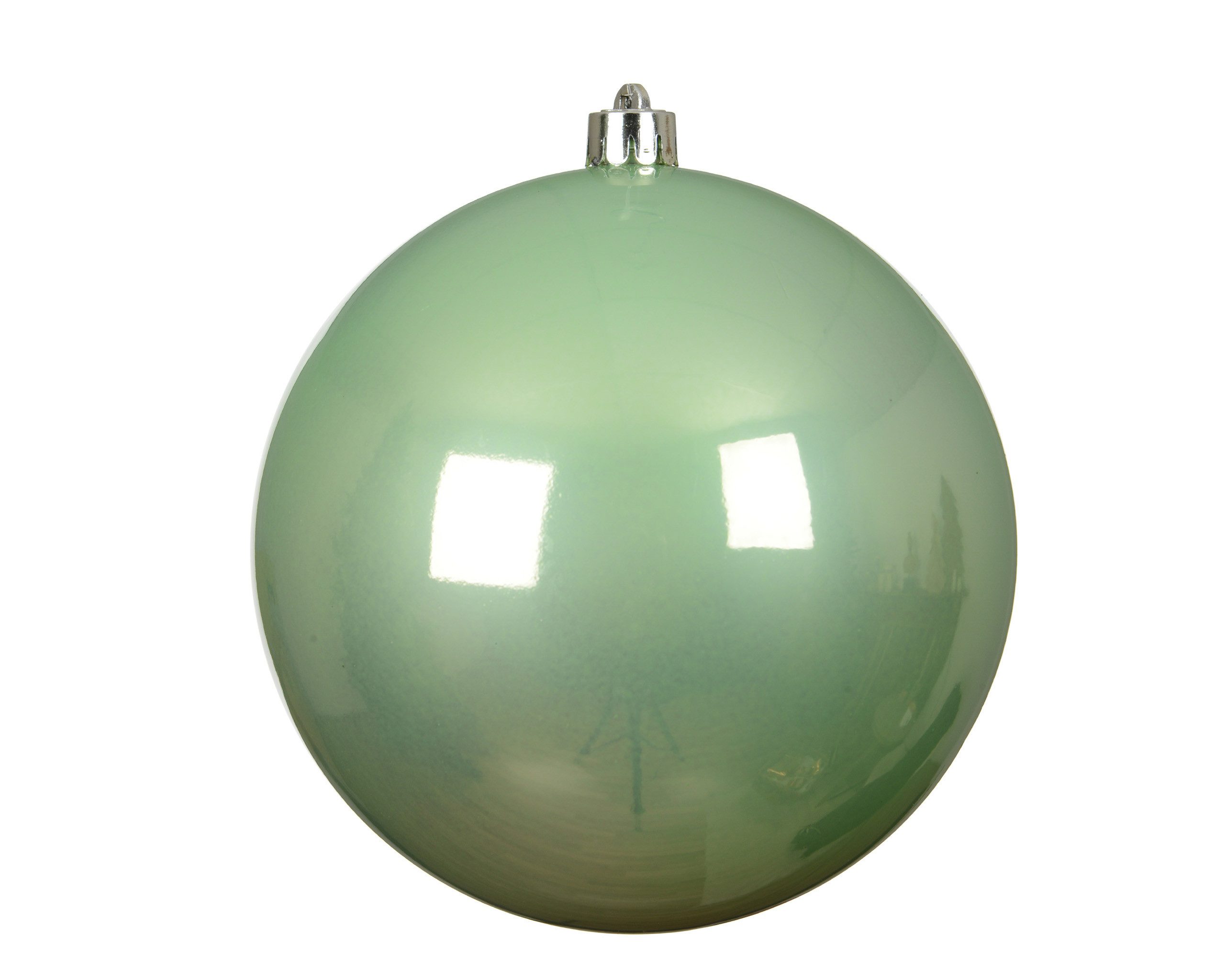 Kaemingk Weihnachtsbaumkugel, Weihnachtskugeln Kunststoff 14cm 1 Stück - Pfefferminz