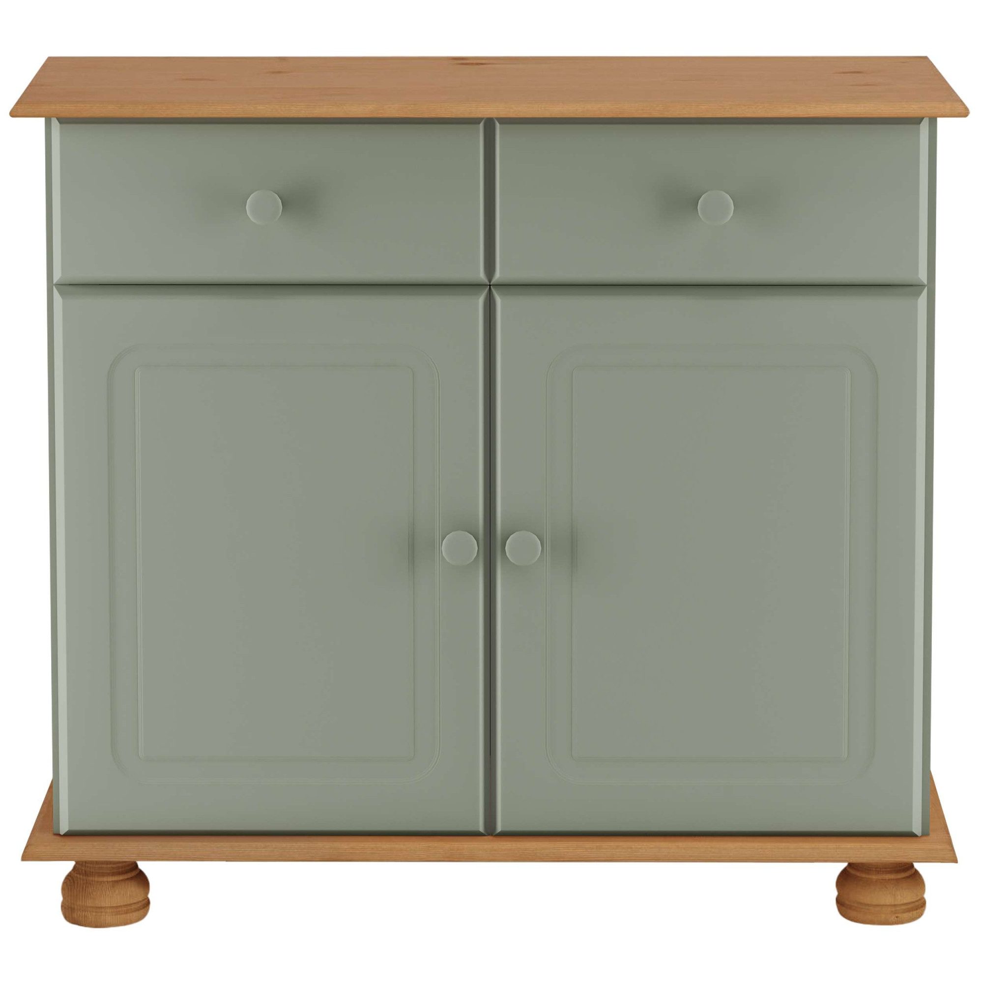 OTTO home Sideboard Mette, Kommode mit gefrästen, kugelförmigen Füßen, Breite 80 cm
