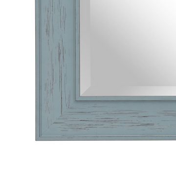 Bigbuy Spiegel Wandspiegel 56 x 2 x 126 cm Blau Holz