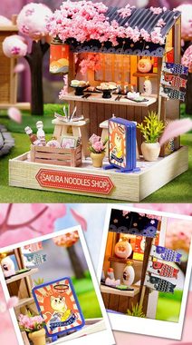 Cute Room 3D-Puzzle Miniatur DIY Modellbausatz Noodles & Soups, Puzzleteile, 3D-Puzzle Modellbausatz 1:24 mit Möbeln zum Basteln-Serie Mini Szenen