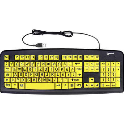 Geemarc Multimedia Tastatur mit XL-Tasten für Tastatur (Extragroße Tasten)