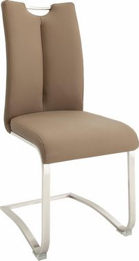 MCA furniture Freischwinger Artos (Set, 2 St), Stuhl mit Echtlederbezug, bis 140 Kg belastbar