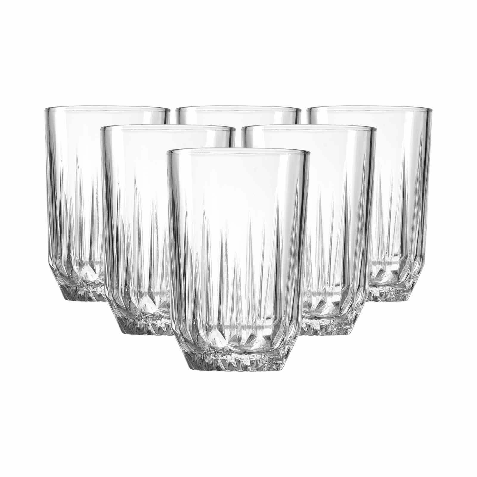 Ritzenhoff & Breker Longdrinkglas Palace Longdrinkgläser 350 ml 6er Set, 6-tlg., Glas
