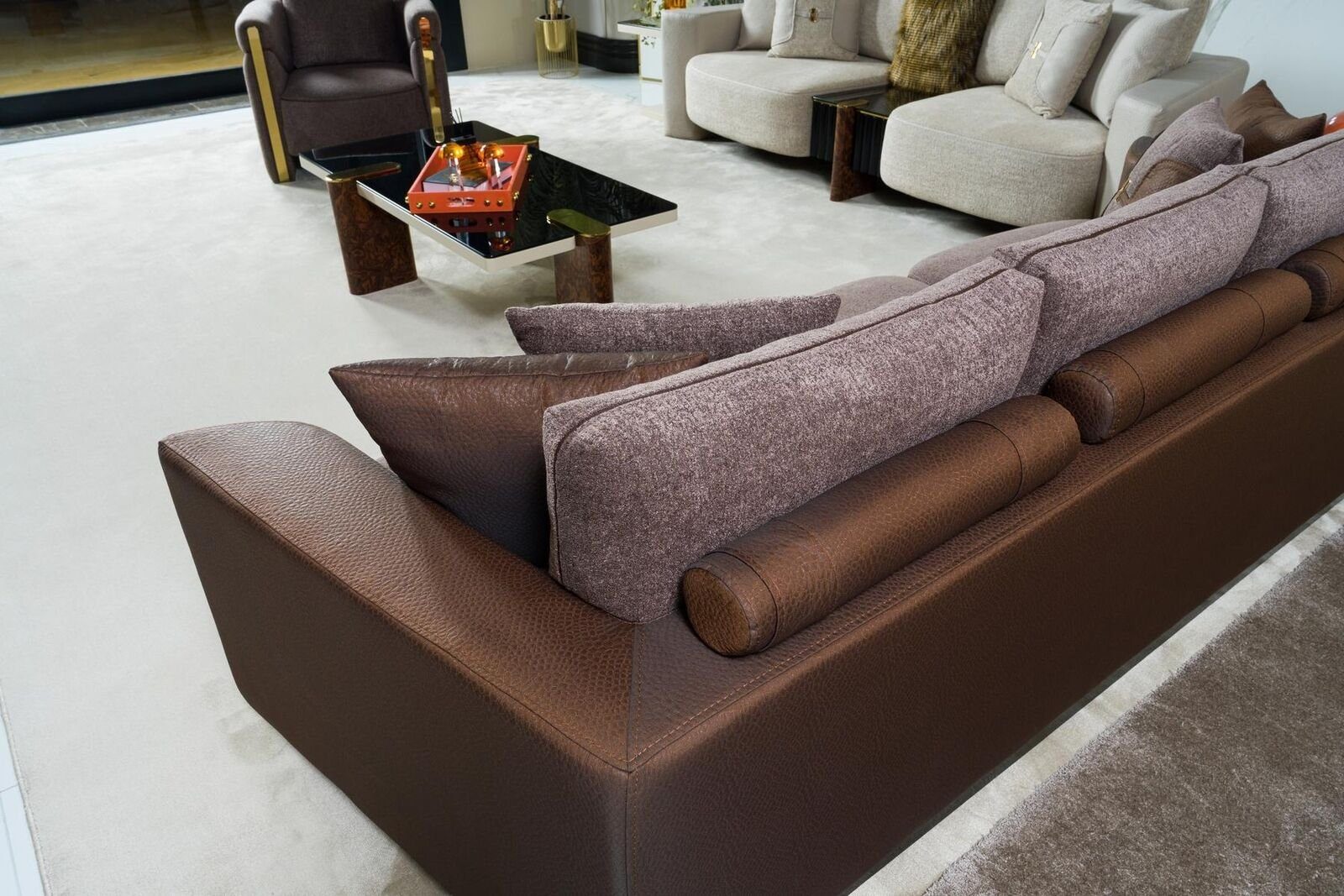 JVmoebel Sofa Sessel Sofagarnitur Made Relax Modern 3+2+1 Europe Textil, In Sitzer Modern 3tlg Stil