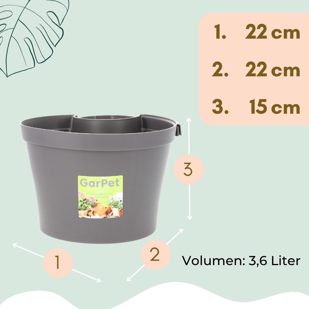 GarPet Blumentopf 2x Fallrohr Blumentopf für günstig online kaufen