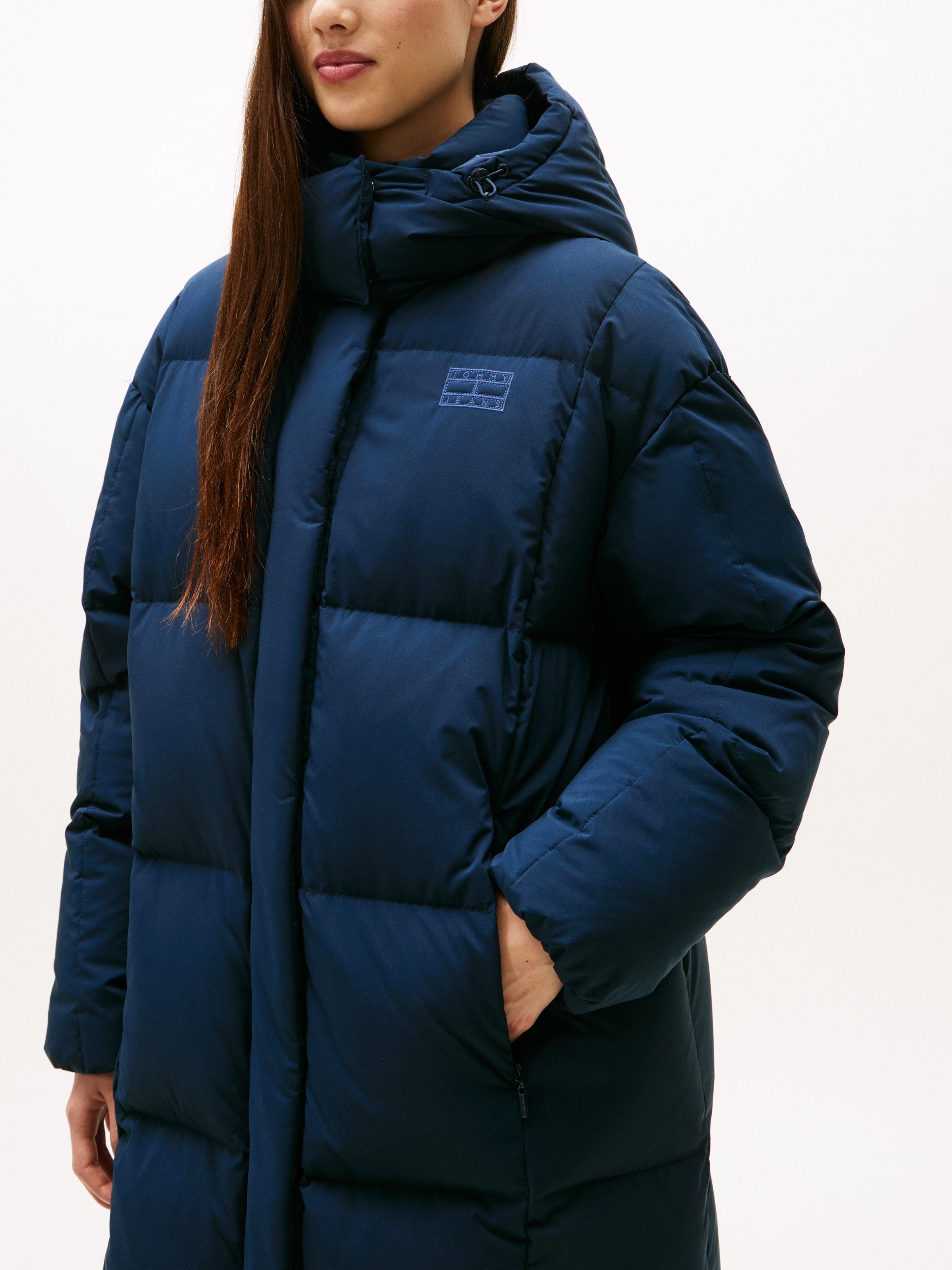 Tommy Jeans Steppmantel TJW ALASKA GRID DWN MXI COAT EXT günstig online kaufen