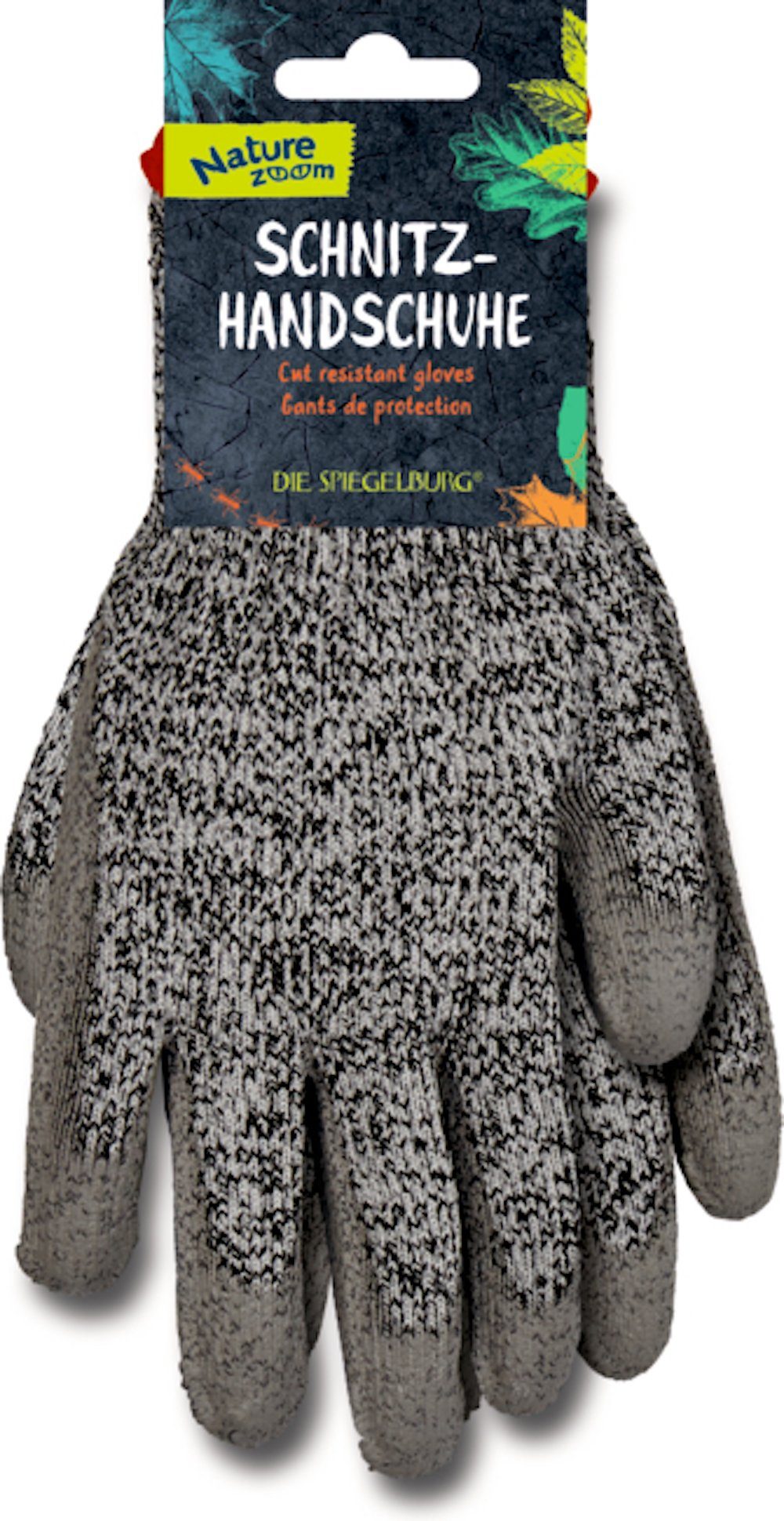 COPPENRATH DIE SPIEGELBURG Schnittschutzhandschuhe Schnitzhandschuhe Set Nature Zoom (ca. 22 x 10 cm) Kinder 8 - 12 Jahre (Set, 2-St., 1) Aus Hochleistungs-Polyethylen-Fasern.