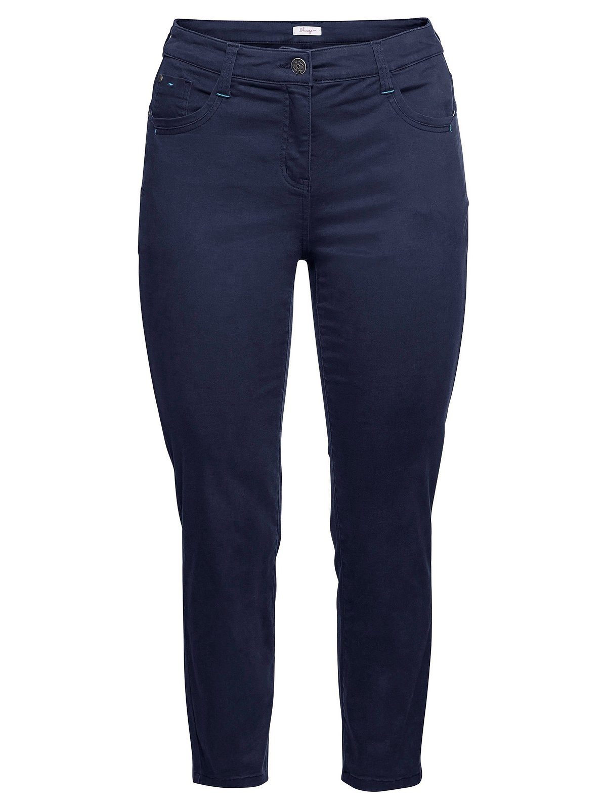 Größen in Schmale«, marine »Die Stretch-Hose Sheego 5-Pocket-Form Große