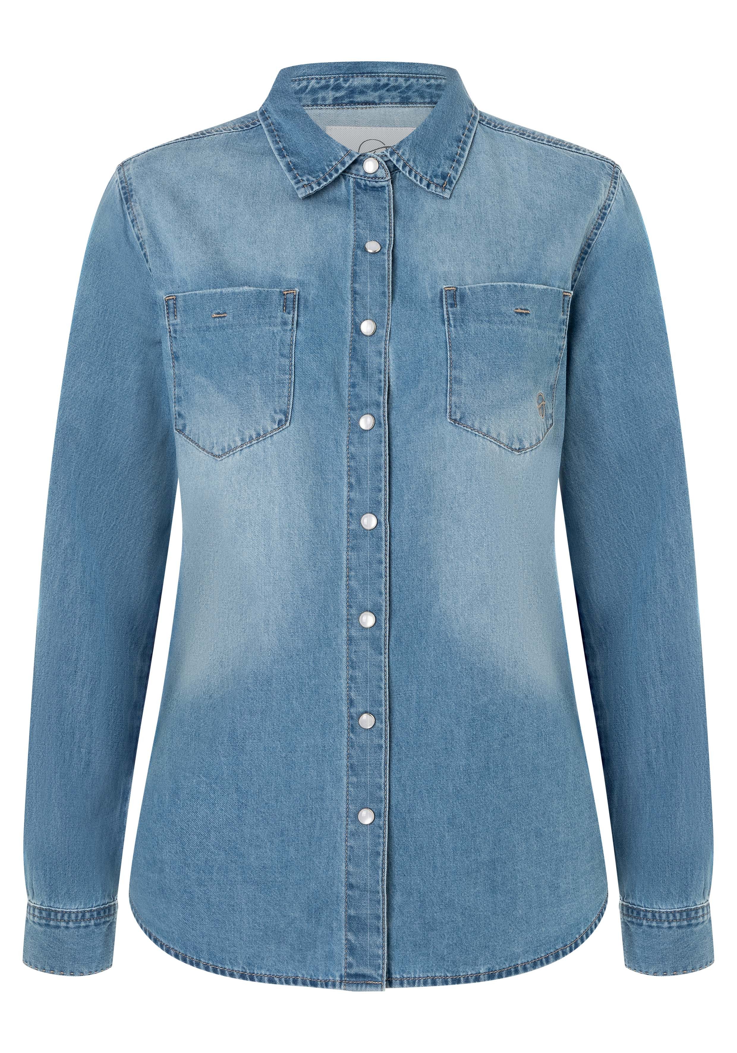 TIMEZONE Klassische Bluse Boyfriend Fit Denim Shirt günstig online kaufen