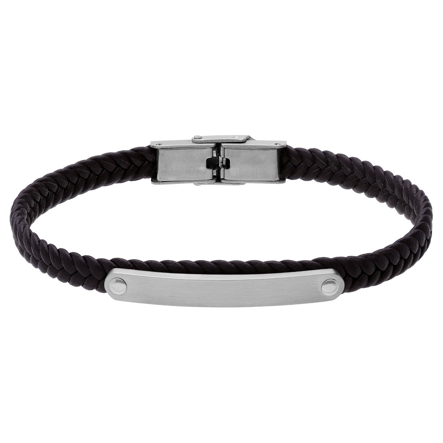 LUCARDI Armband mit Gravur Armband - Stahl - Silber - Herren